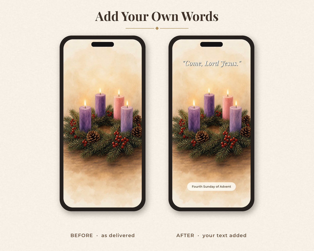 10 Advent Reels Video Clips - Watercolor Christian Instagram Stories, Church Social Media, Silent Vertical Loops