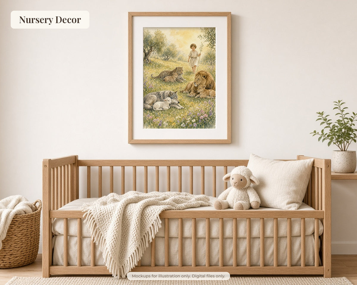 30 Advent Journey Watercolor Paintings - Day by Day Advent Calendar Bible Art, Jesse Tree, Annunciation, Nativity, Christian Wall Art