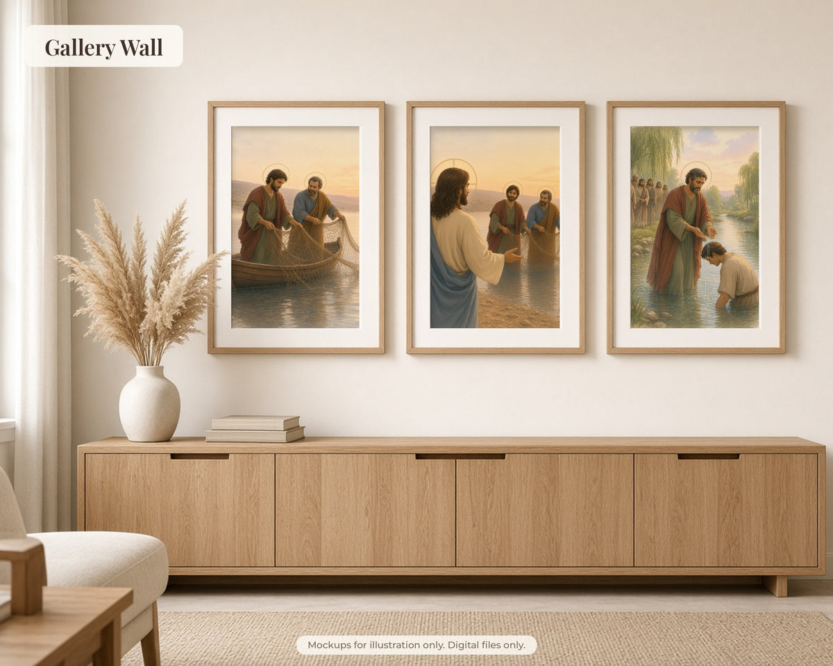30 Saint Andrew the Apostle Watercolor Paintings - Life of the Fisherman Apostle, Catholic Saint Wall Art, Advent Printable