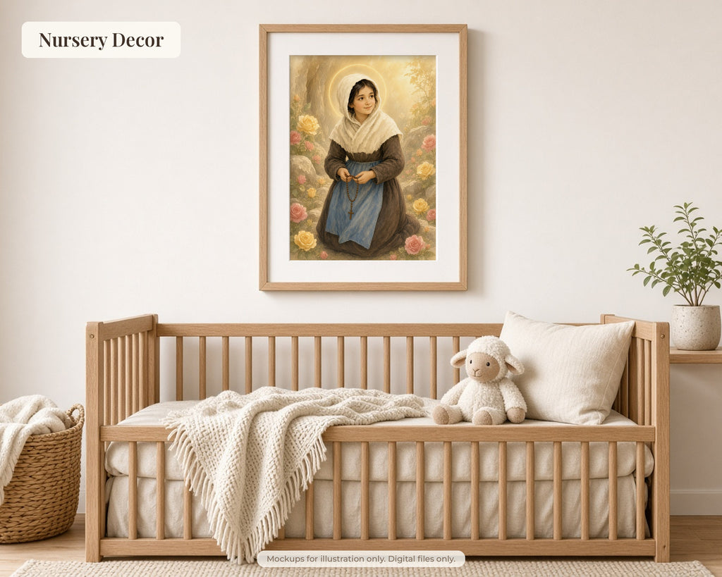30 Our Lady of Lourdes Watercolor Paintings - Saint Bernadette Catholic Wall Art, Lourdes 1858 Apparitions, February 11