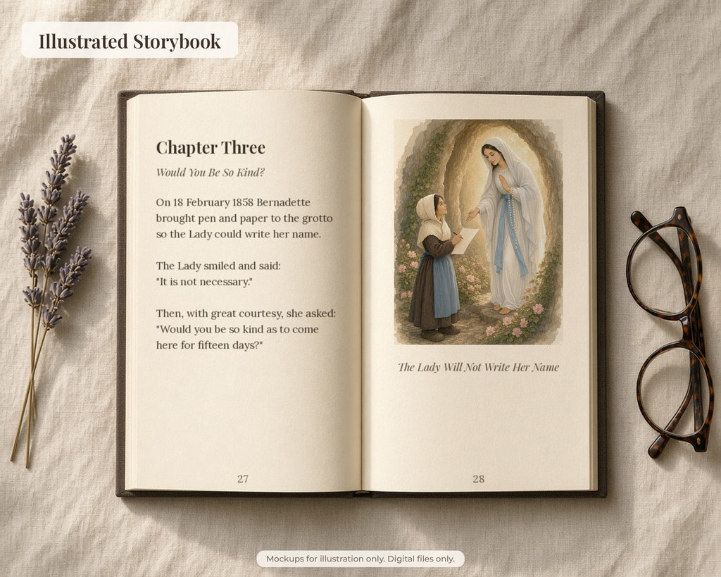 30 Our Lady of Lourdes Watercolor Paintings - Saint Bernadette Catholic Wall Art, Lourdes 1858 Apparitions, February 11