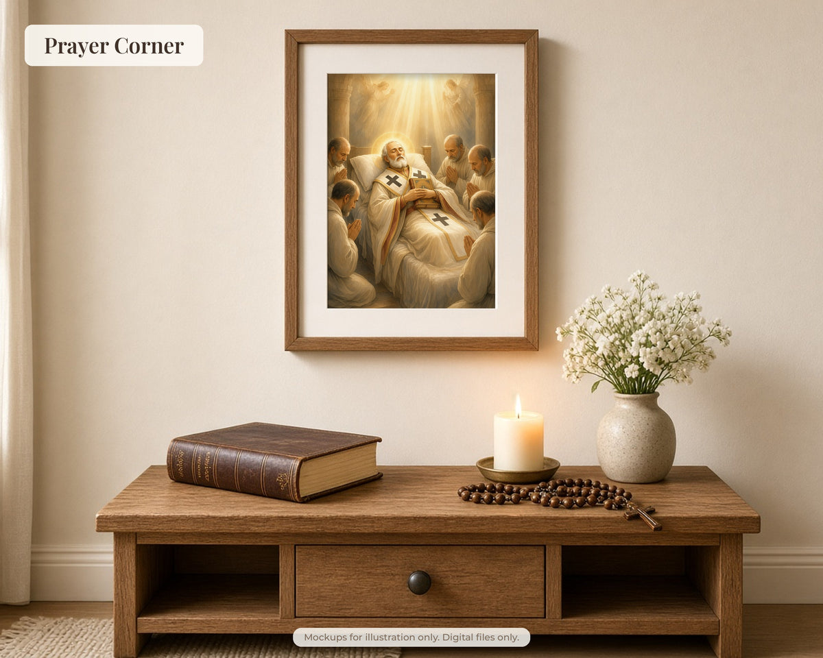 30 Saint Nicholas of Myra Watercolor Paintings - Life of St Nicholas Catholic Orthodox Wall Art Bundle, December 6