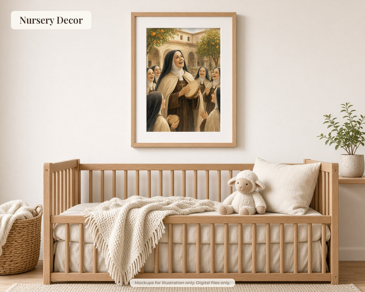 20 Saint Teresa of Avila Watercolor Paintings - Carmelite Saint, Catholic Wall Art, Doctor of the Church, Nada Te Turbe