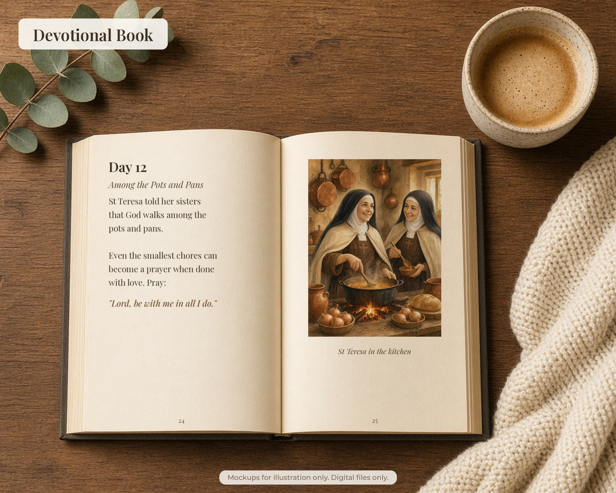 20 Saint Teresa of Avila Watercolor Paintings - Carmelite Saint, Catholic Wall Art, Doctor of the Church, Nada Te Turbe